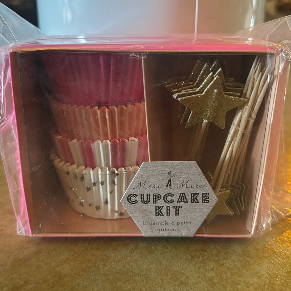 NEW Never opened Meri Meri Toot Sweet pink cupcake set Birthday Gender Reveal